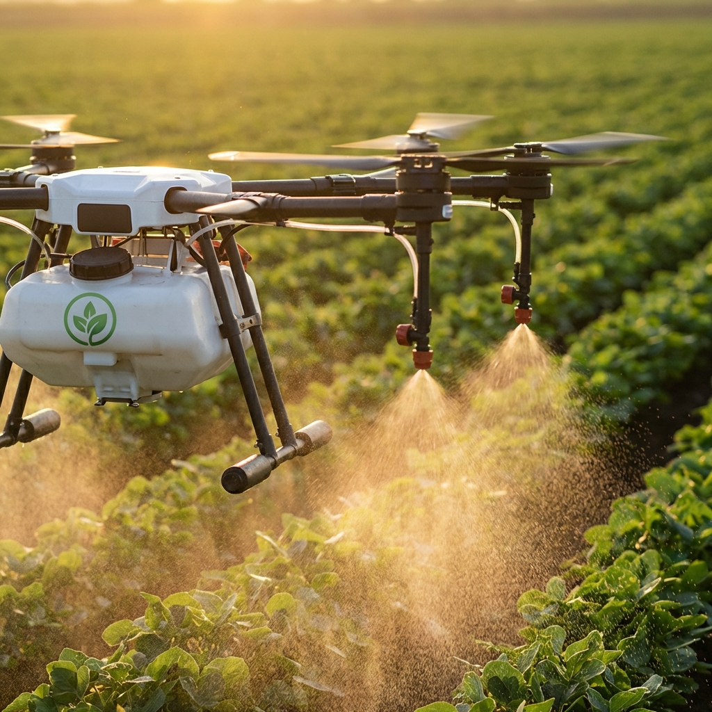 Manakrishi Drone Spraying